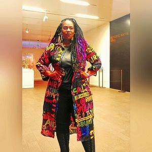 NWT Live 4 Truth Graffiti Print button down Shirt/dress